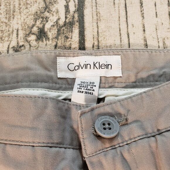 🤑Calvin Klein Men's Gray Khaki Pants - Picture 2 of 3